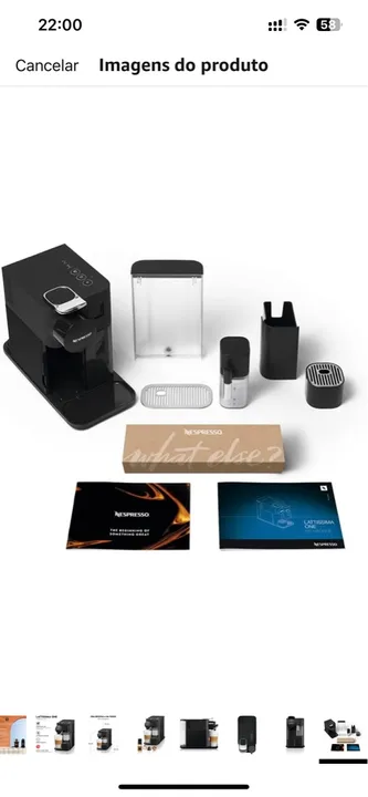 Cafeteira Nespresso Lattissima One - Preta