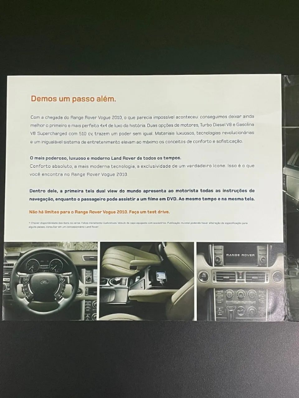Livreto / Panfleto De Lançamento - Range Rover Vogue L322 - Foto 4