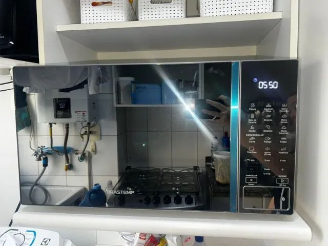 Microondas espelhado com Menu Gourmet Brastemp - Foto 2