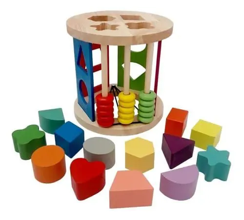 Brinquedo Educativo de Madeira - Formas Geométricas