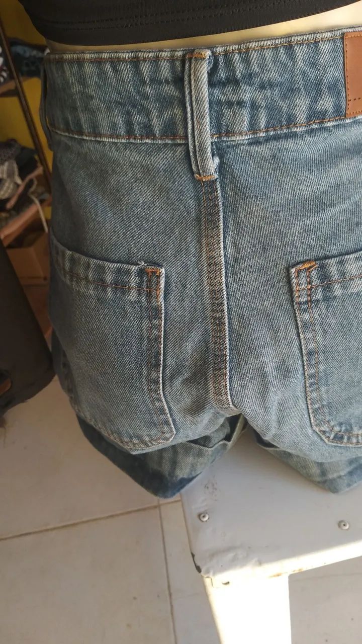 Shorts Jeans Feminino P - Foto 4