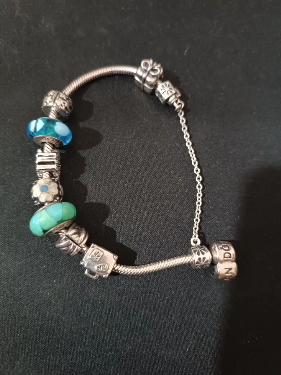 Pulseira Pandora Prata Original Completa - Foto 2