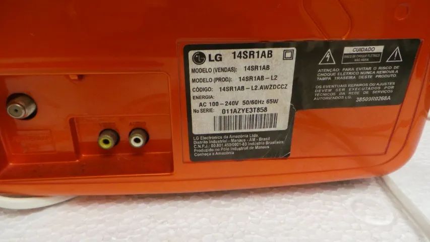 TV LG RETRÔ 14 POLEGADAS 14SR1AB FUNCIONANDO 100% - Foto 4