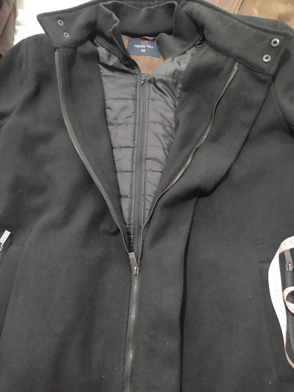 Sobretudo masculino preto - Foto 4