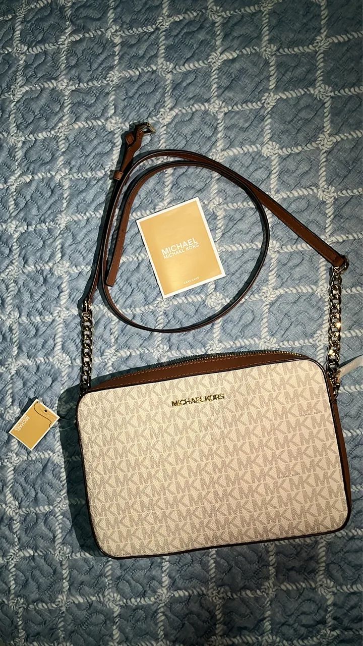 Bolsa Crossbody com monograma MK original 