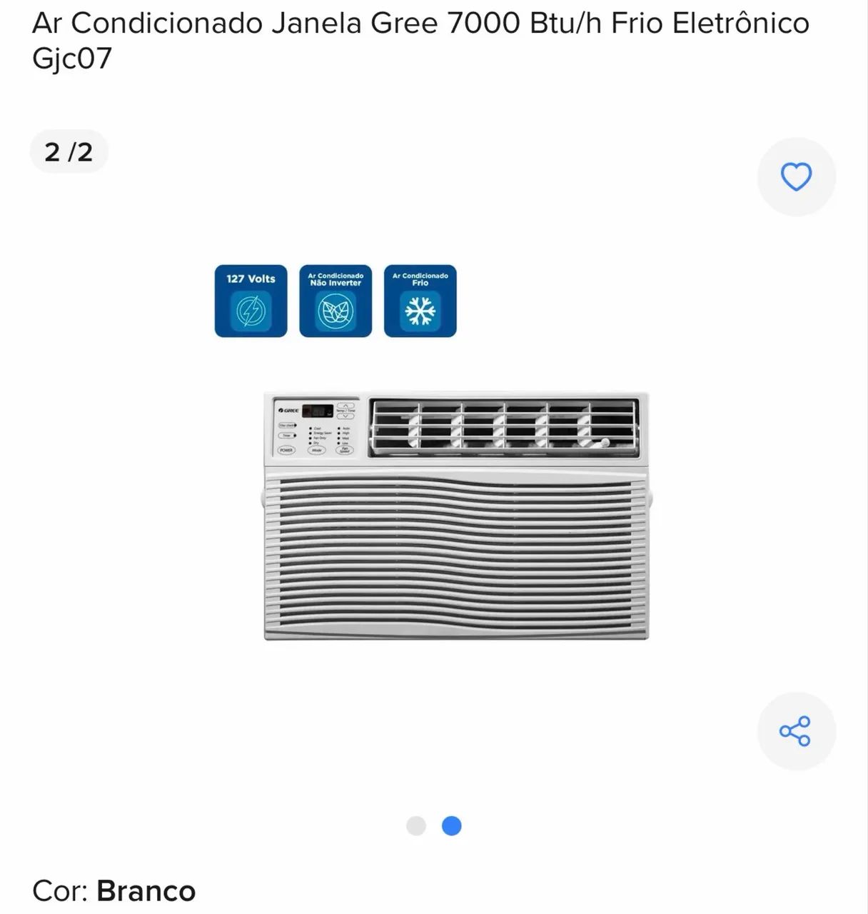 Ar condicionado gree 7000btus - Foto 3