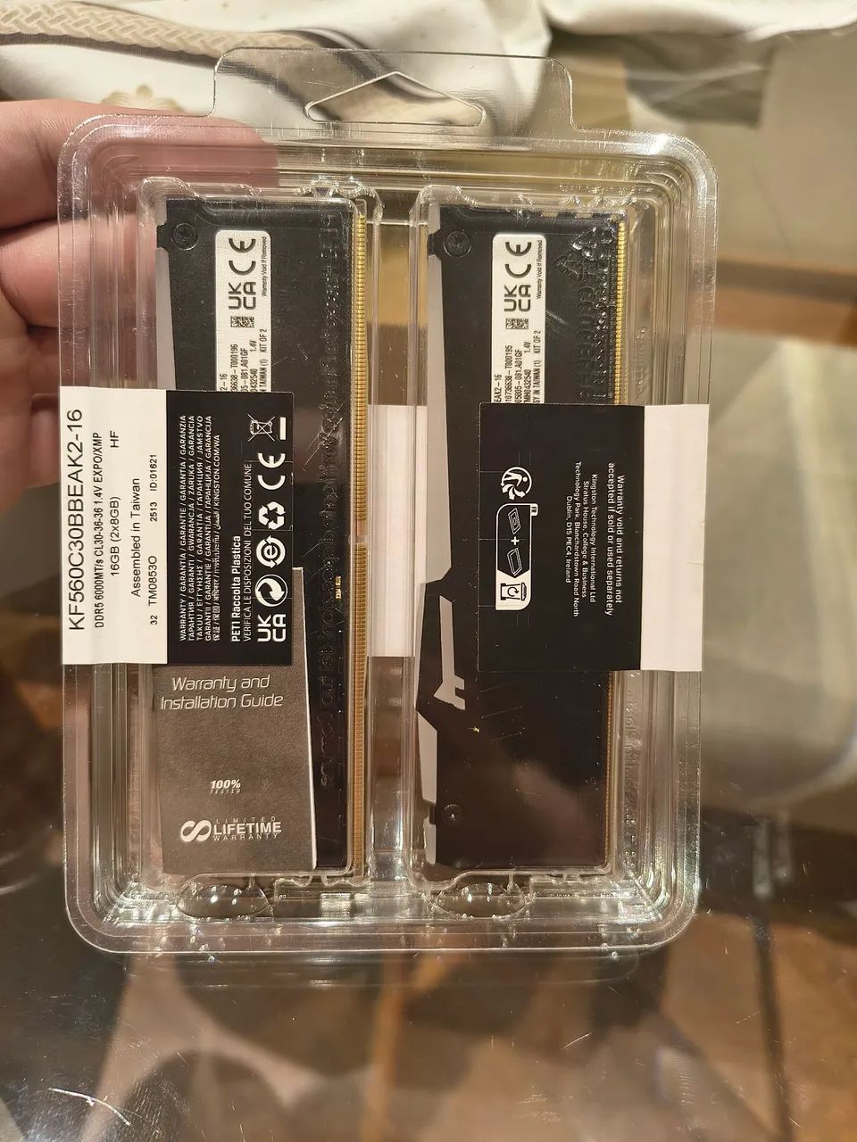 Memória Ram DDR5 2x8 Kingston Fury 6000mhz CL30 - Foto 2