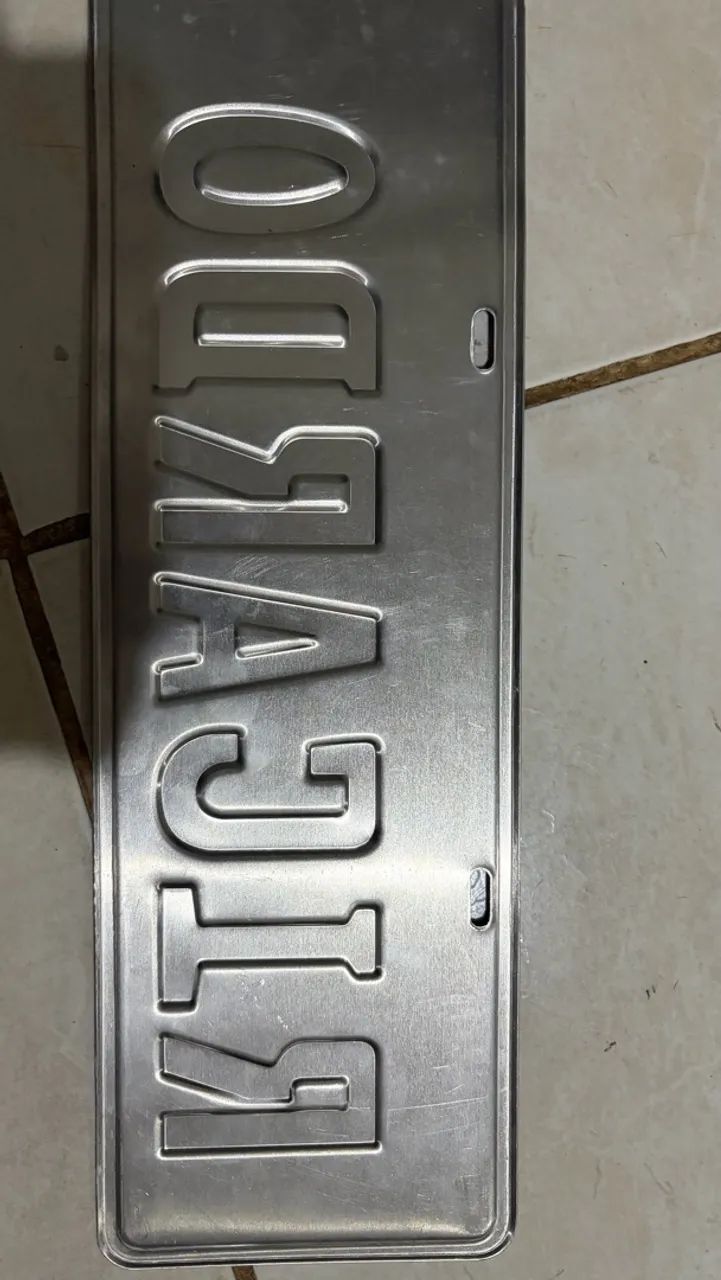 Placa mercosul com nome - Foto 3
