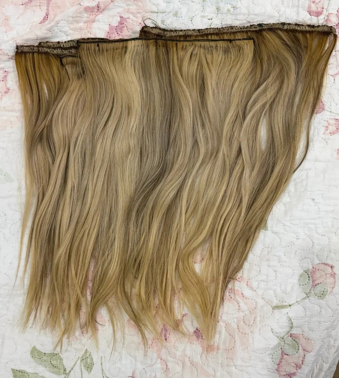 Cabelo humano costurado c tic tac