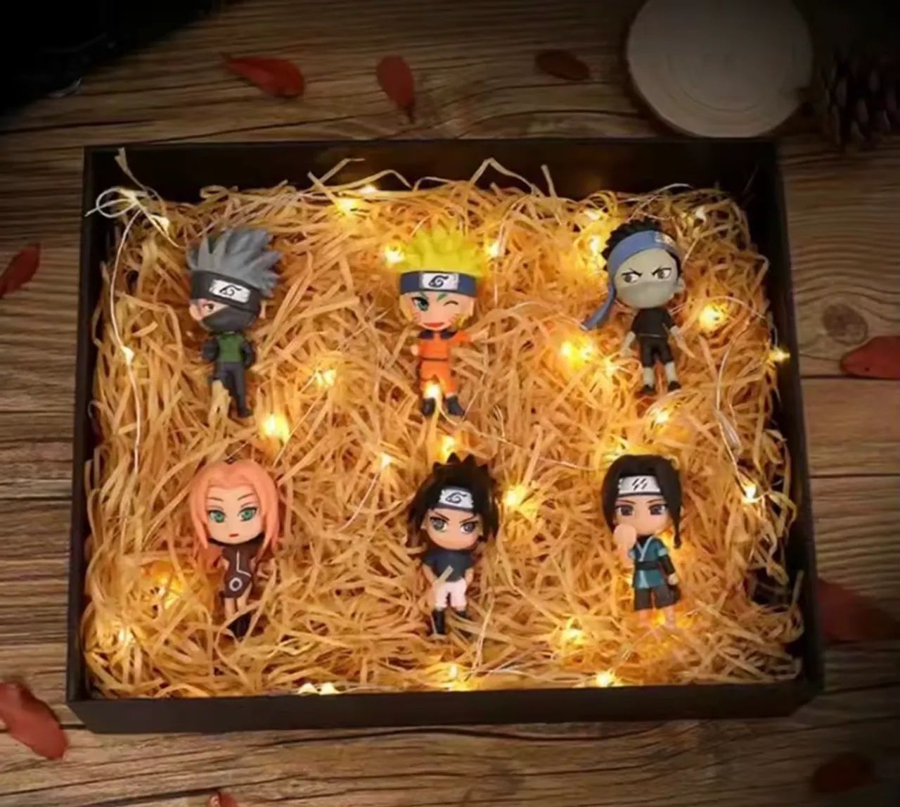 Kit com 6 miniaturas anime Naruto Shippuden action figure - Foto 2