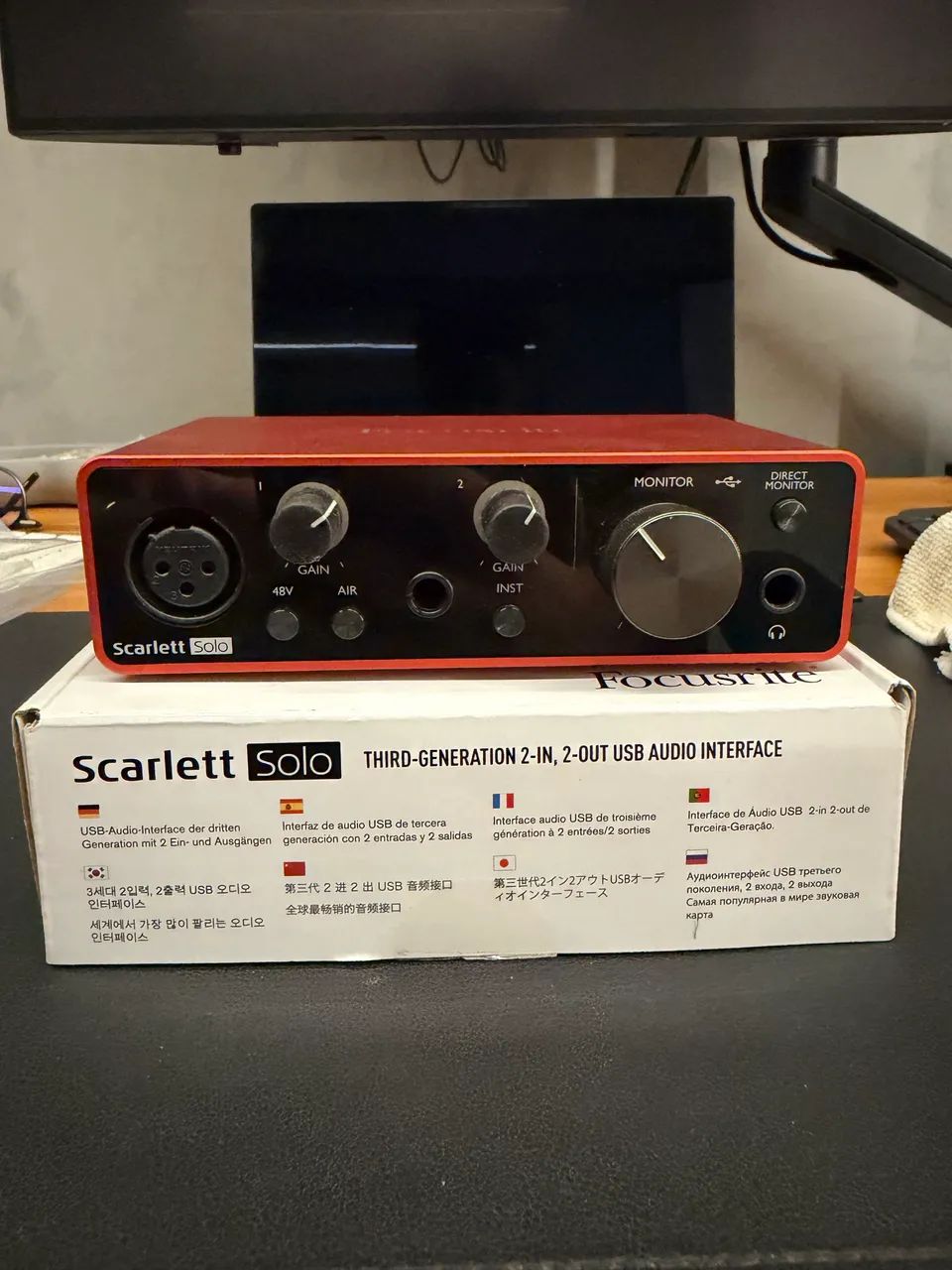 Scarlet Solo 3rd Gen - Equipamentos e Acessórios de Som - Boa