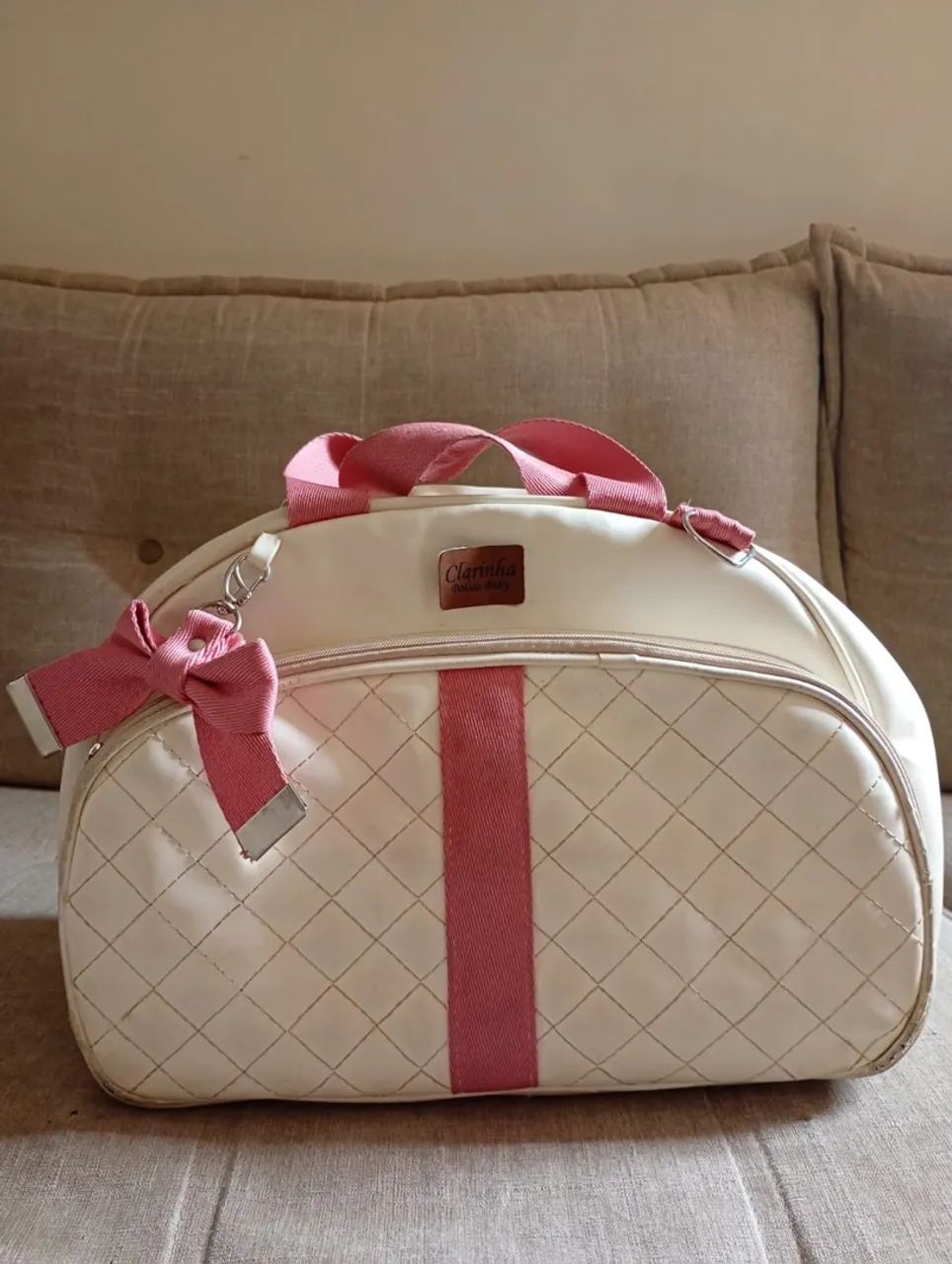 Bolsa maternidade + saquinhos de organza