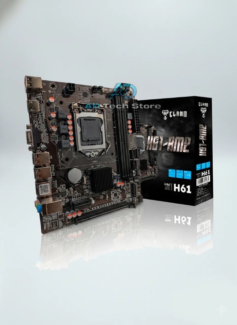 Placa Mãe H61-BM2 Clanm Socket 1155 DDR3 com M.2 - Foto 3