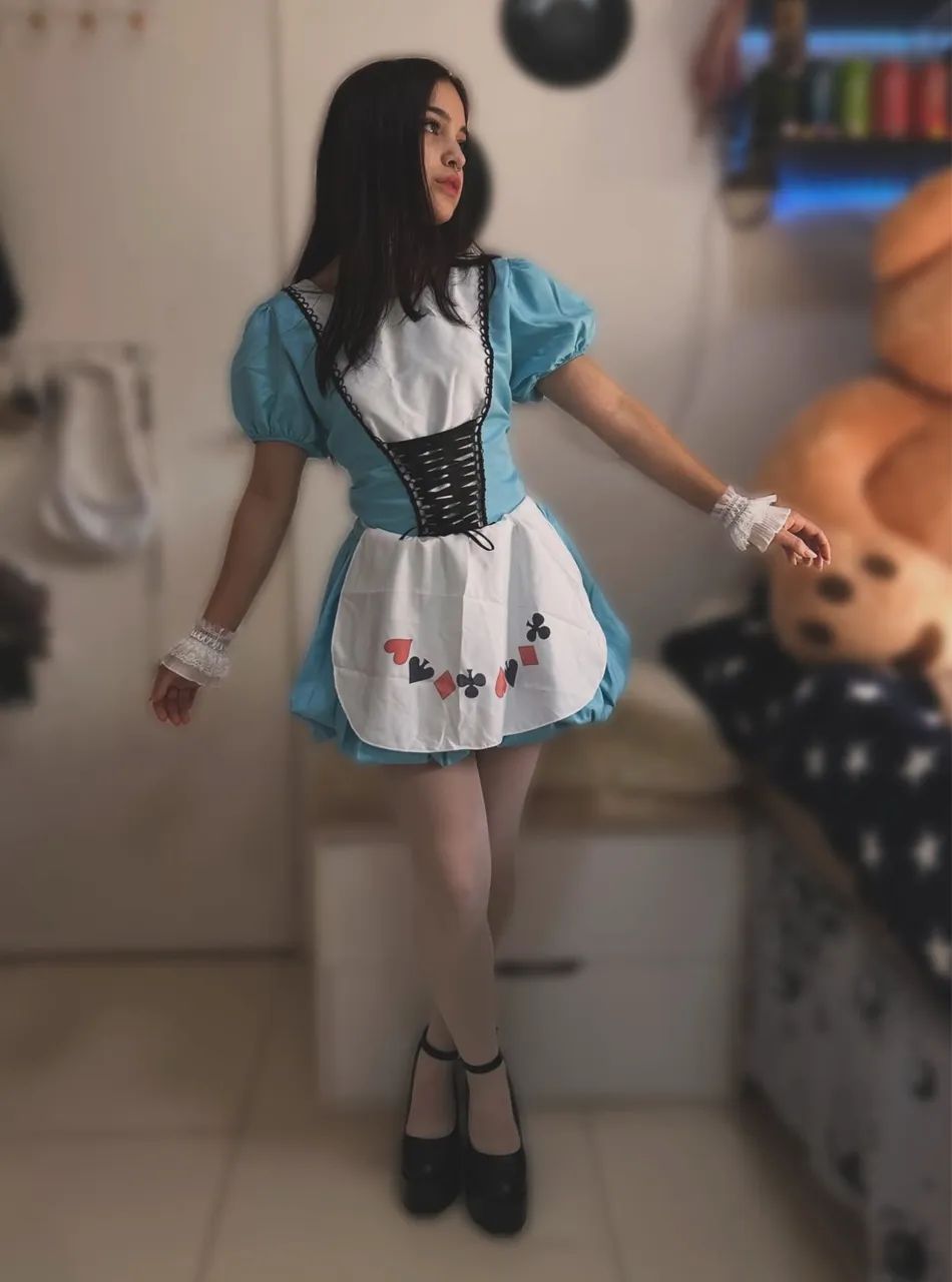 Vestido fantasia de Alice in Wonderland - Foto 3