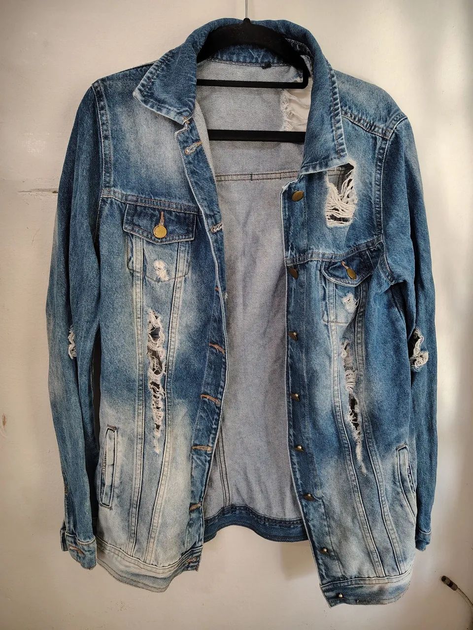 Jaqueta jeans feminina revanche desapego  - Foto 4