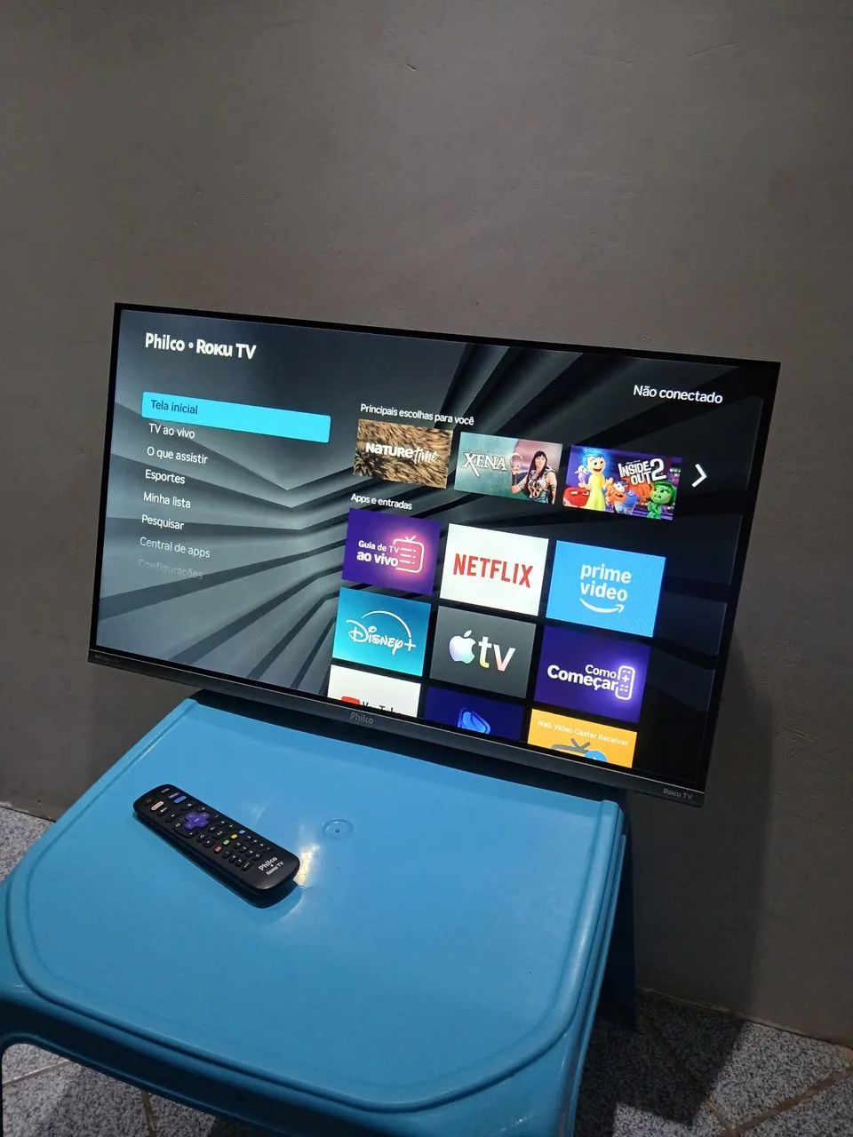 Tv 32 philco smart, bem pouco usada, estado de nova  - Foto 2