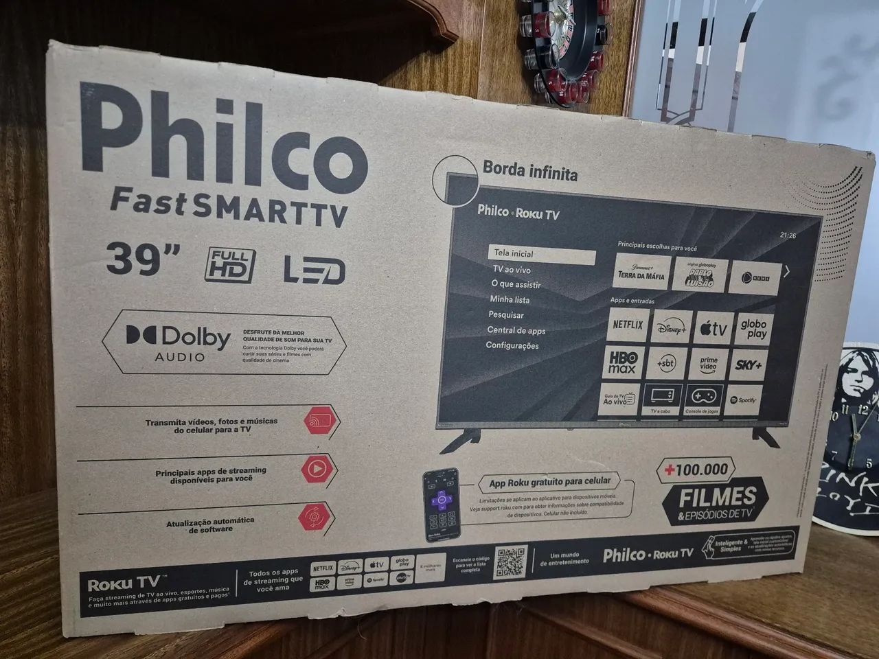 Smart TV 39 Polegadas 4k Philco - Nova na Caixa C/ Garantia - Foto 3