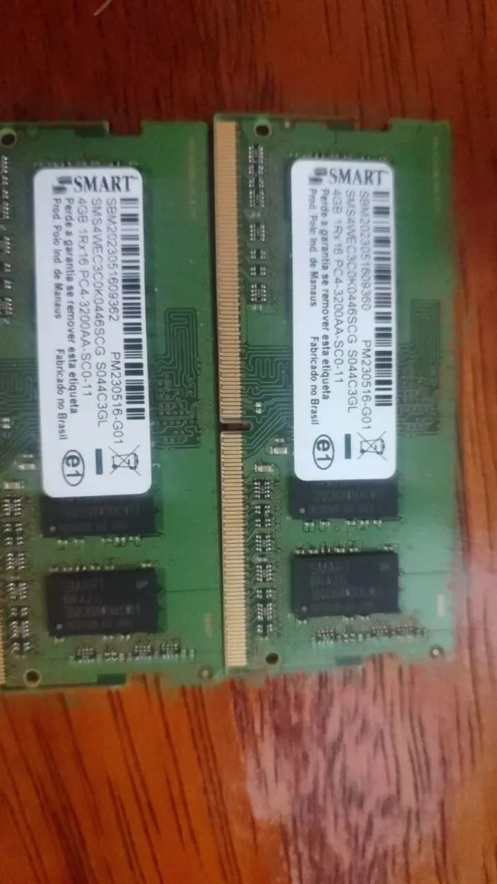 2 memoria ram notebook ddr4 4 gb 3200 mhz