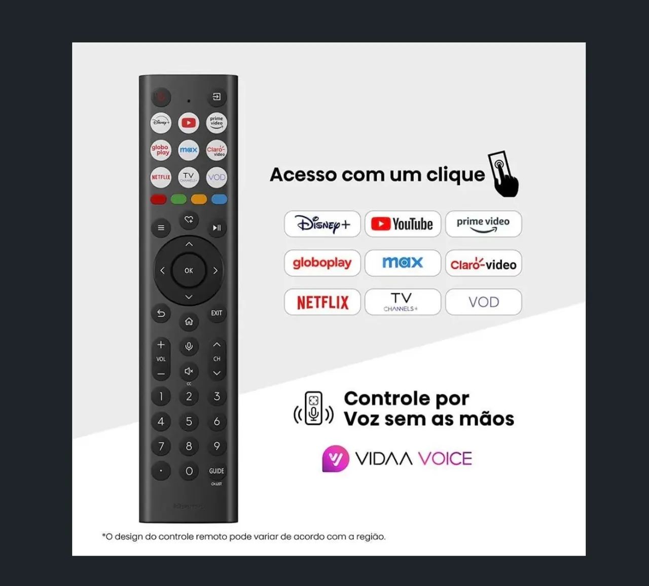 TV Hisense 65 Polegadas DLED A6 Nova Lacrada Com Garantia e NF - Foto 3