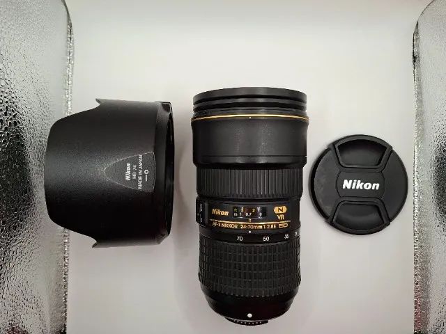 Lente Nikon Af-s Nikkor 24-70mm F/2.8e Ed Vr Ót Est Gar Loja até 12x Sp Cps Sjc