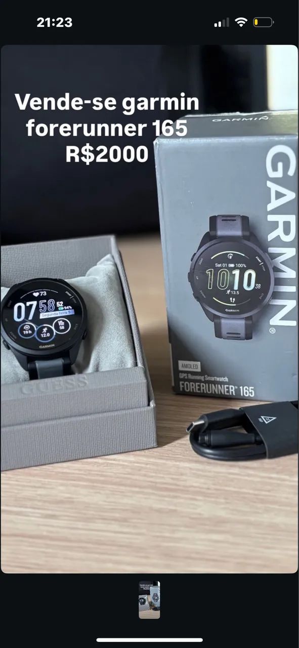 Garmin forerunner 165, tela amoled tátil - Foto 2