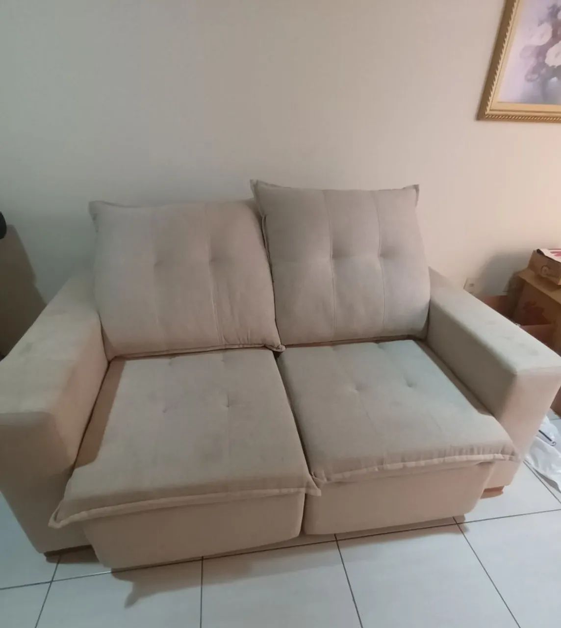Vendo sofá 2 lugares retrátil 