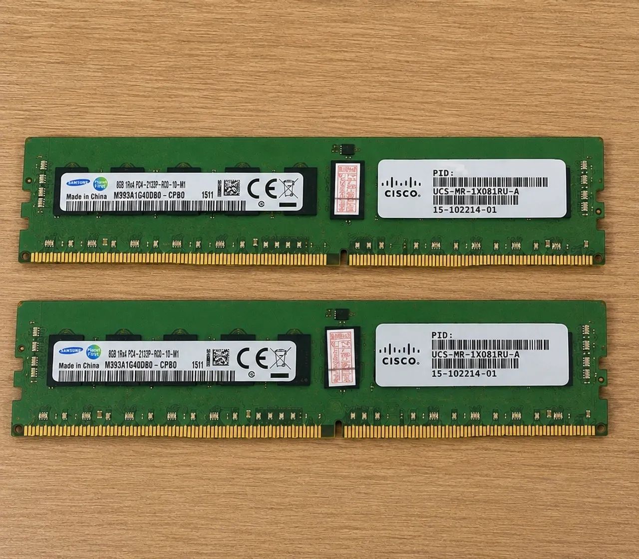 2x memórias Samsung/Cisco 8GB DDR4 - Memória RAM - Pacajus