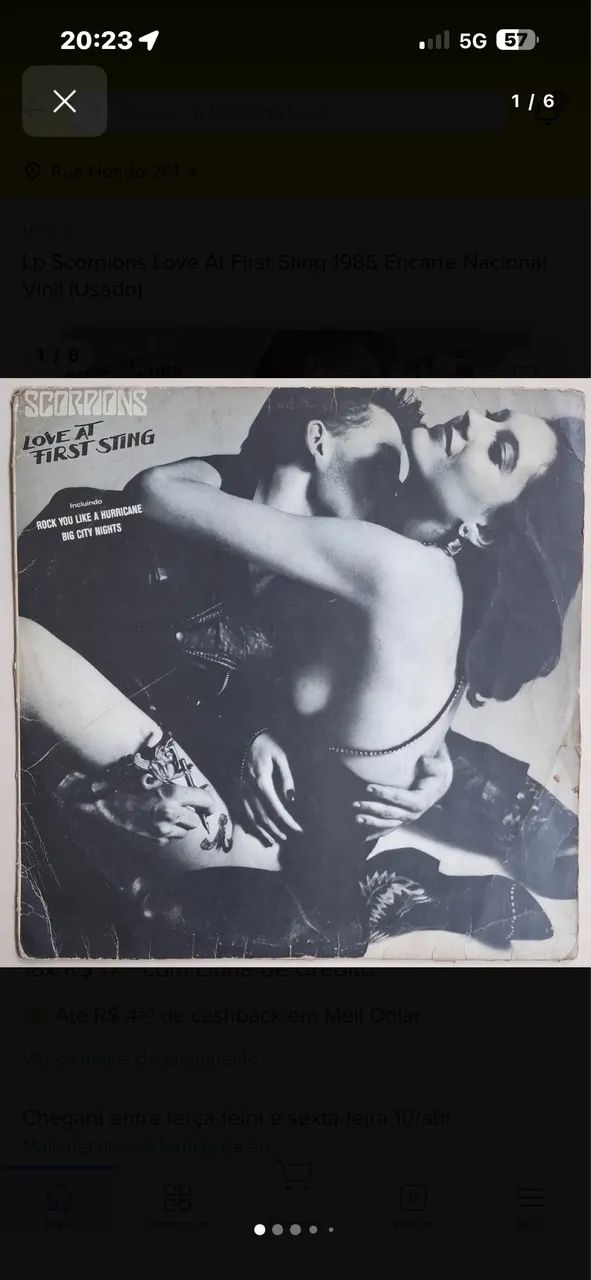 LP Scorpions Love At First Sting