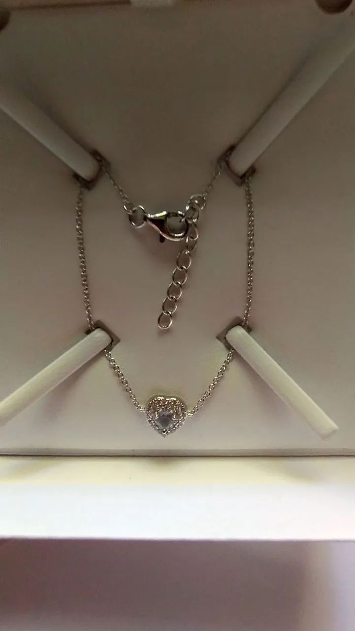 Pulseira Jolie Monte Carlo Prata 925 Coração - Nova - Caixa e Certificado - Foto 3