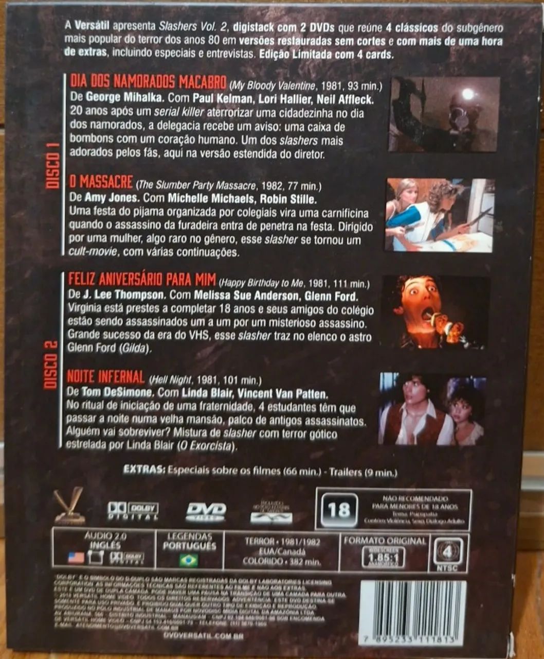 DVD - Coleção Slashers Vol. 2 - Versátil - Foto 2
