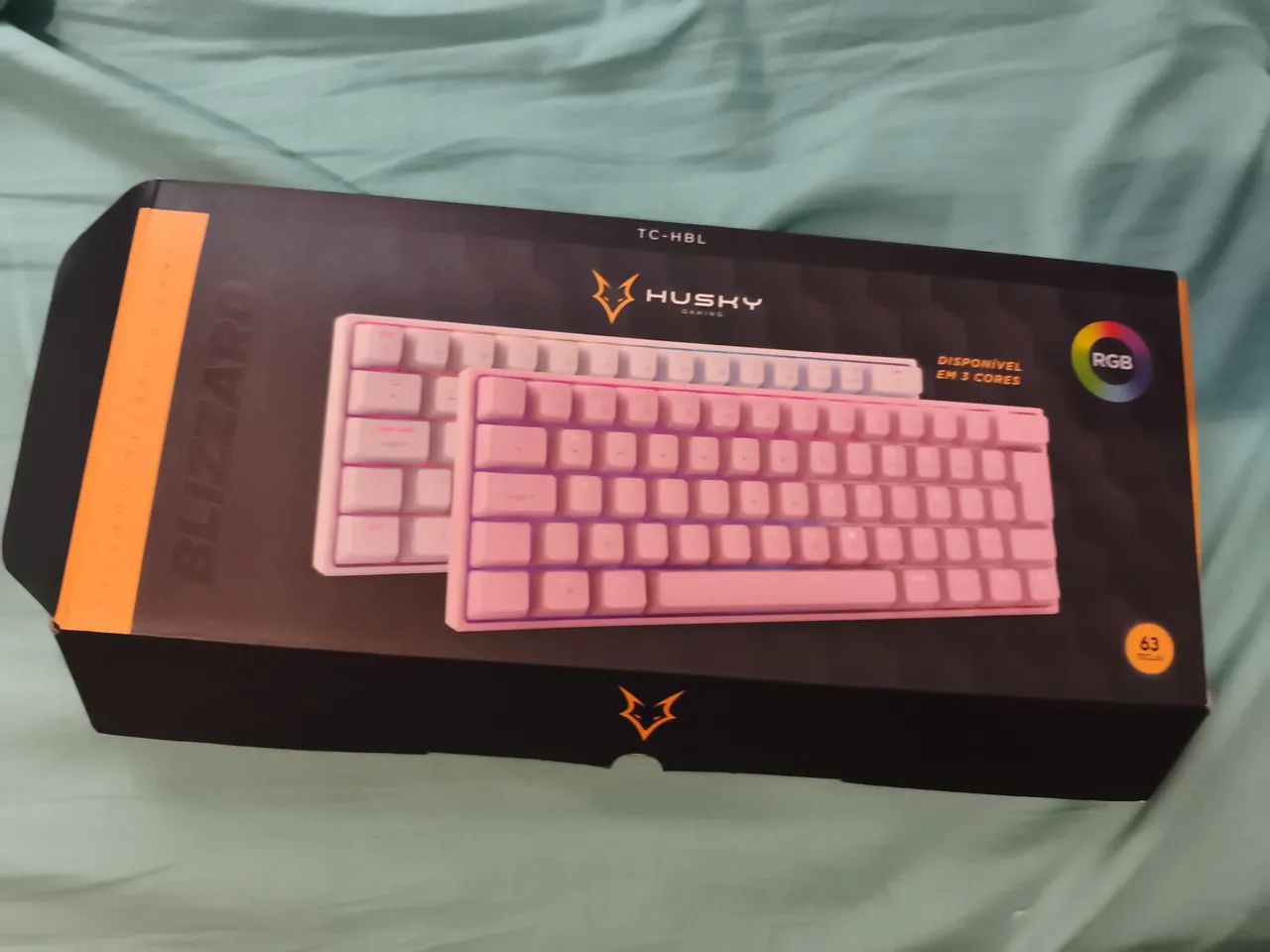 TECLADO HUSKY BLIZZARD 60% BRANCO - Foto 2
