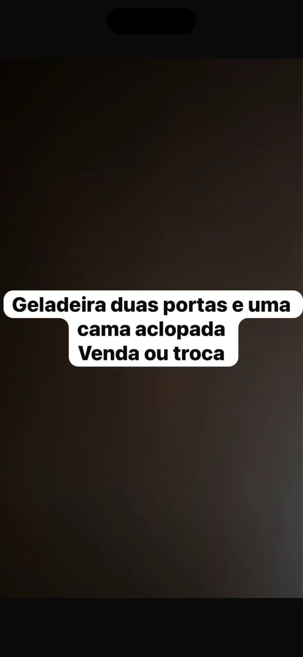 Cama e geladeira, venda ou troca 