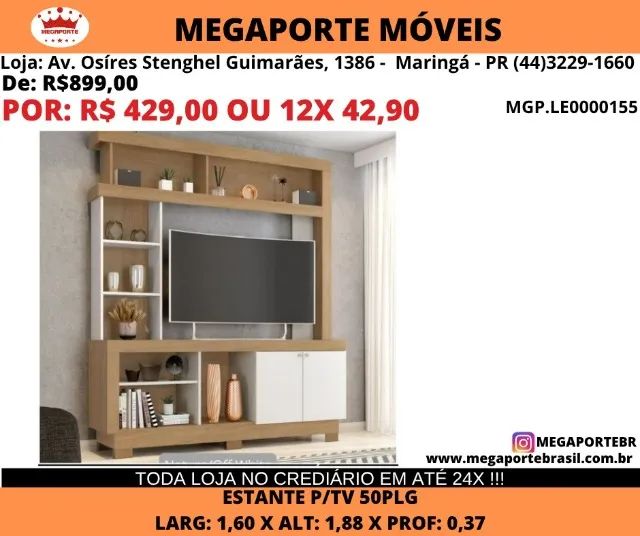 ESTANTE P/TV ATE 50 POLEGADAS  - Foto 2