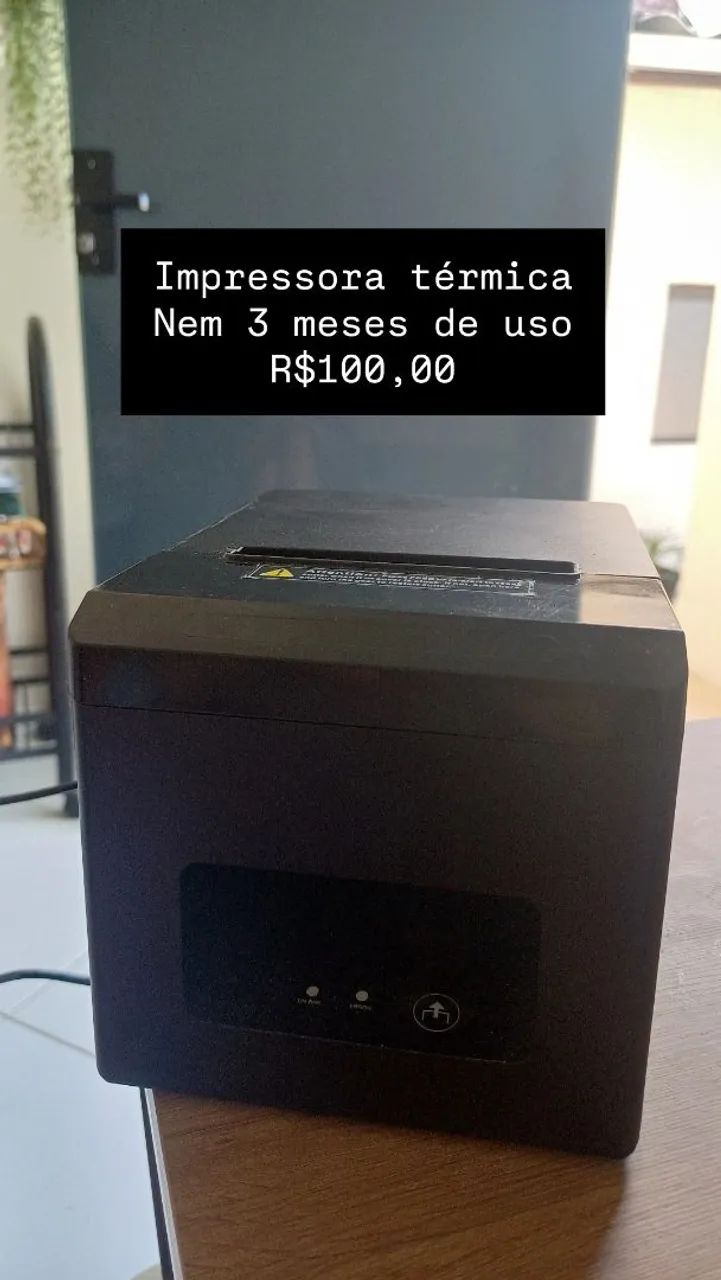 Impressora térmica 80mm USB Ethernet e guilhotina 