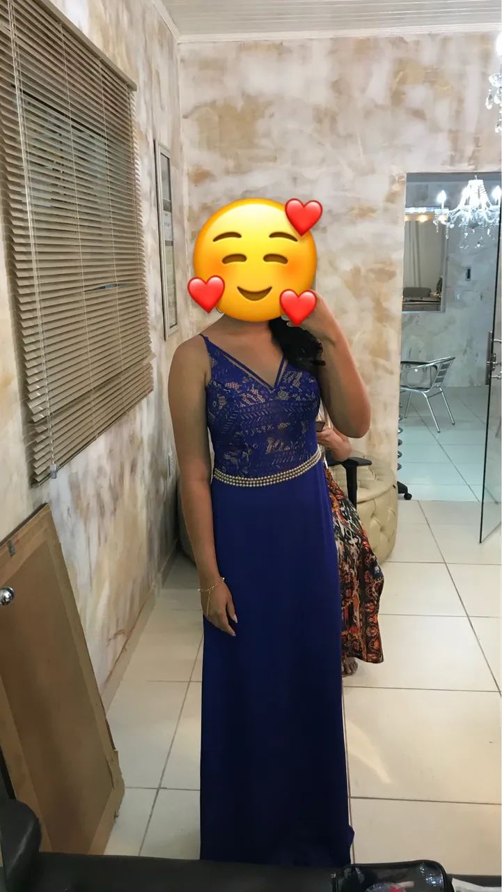 Vestido azul royal formatura casamento - Roupas - Cambará, Boa Vista ...