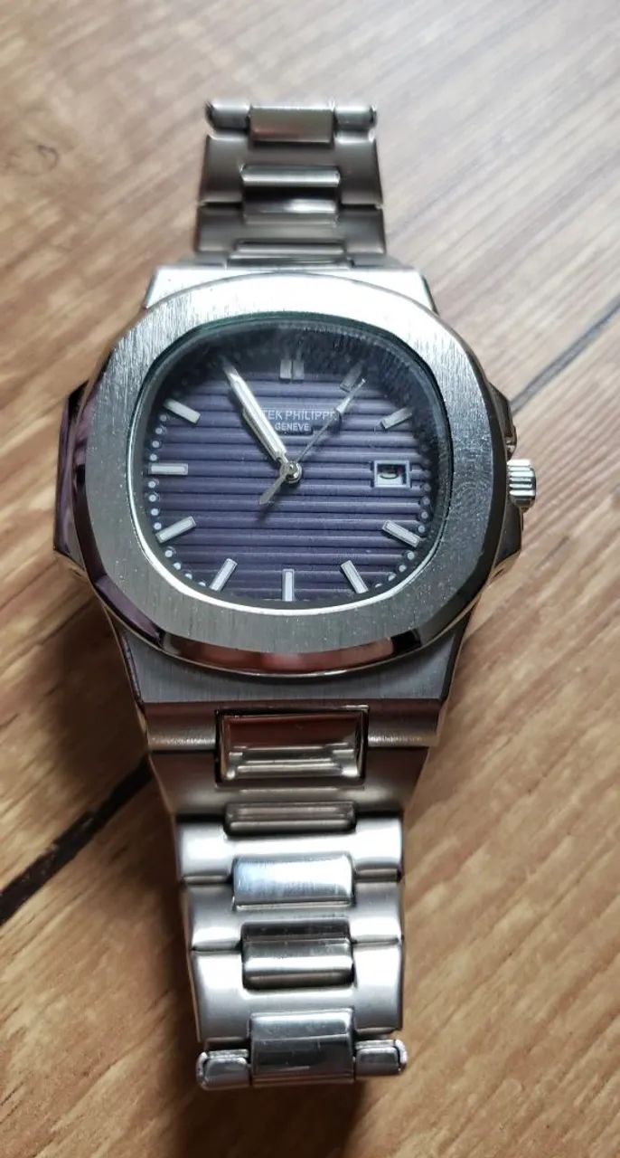 Relógio aço Inox azul Patek Philippe - Foto 2