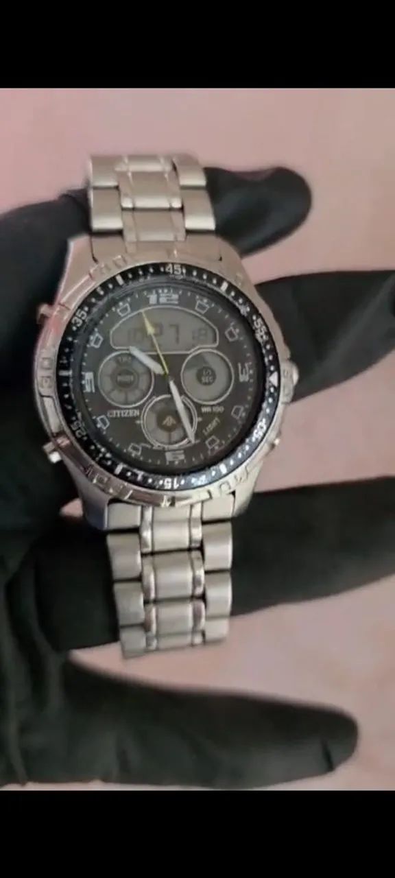 カオチン Relógio CITIZEN Masculino Eco-Drive Zenshin Chrono Super Titanium