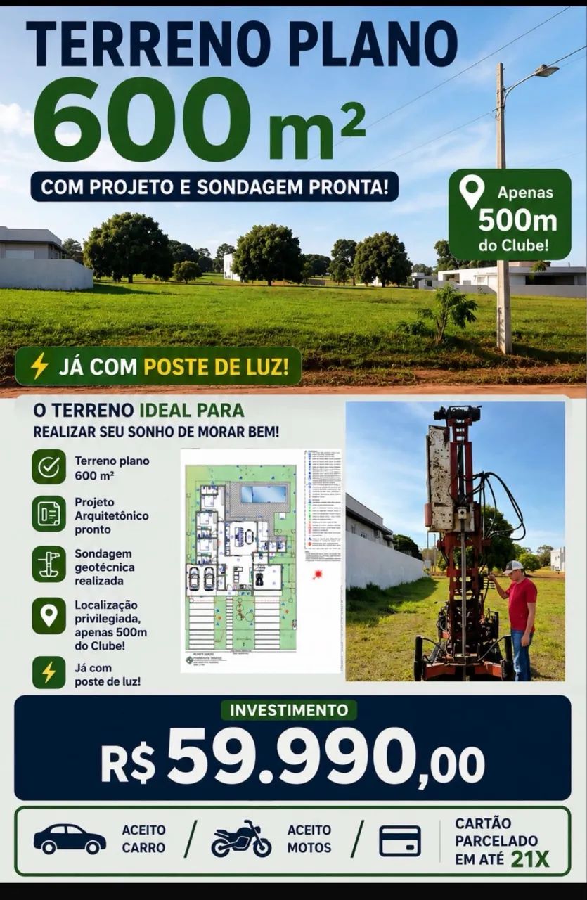 Terreno 600m - Foto 2