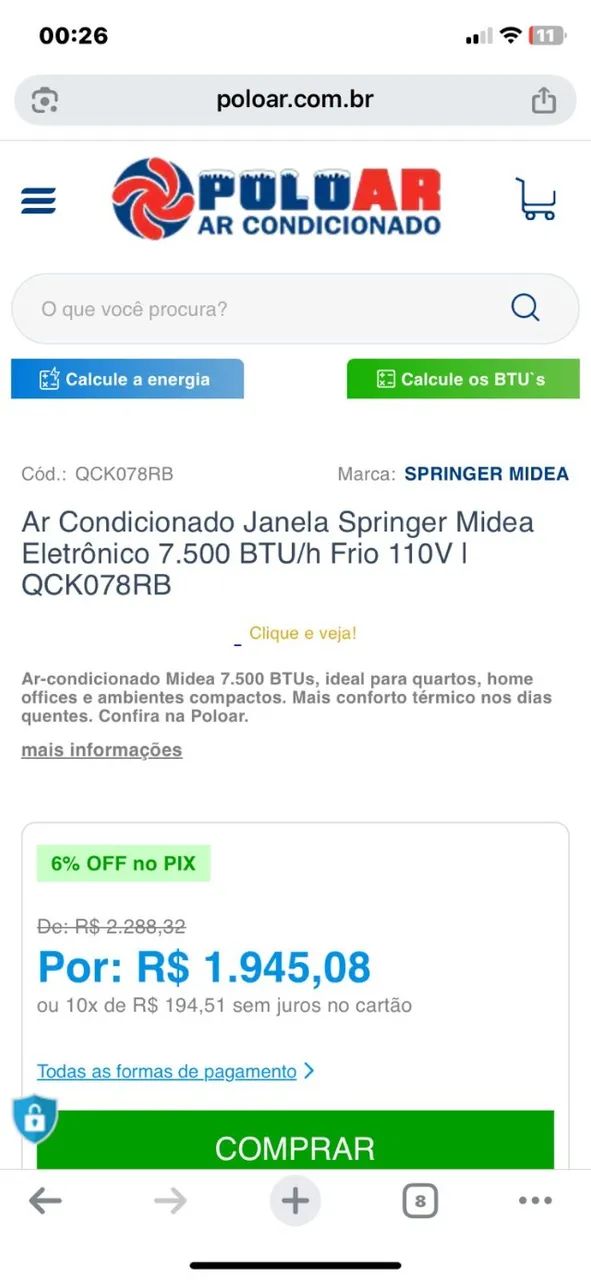 Ar condicionado 