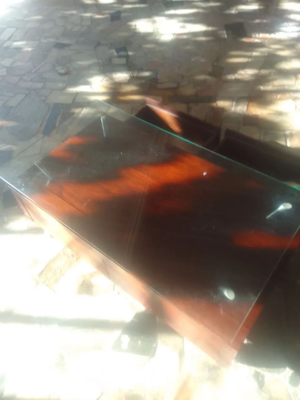 Mesa de centro COM vidro e gavetas  - Foto 5