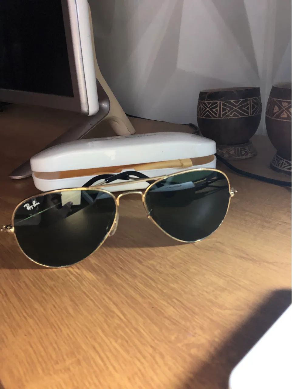Óculos Rayban Aviator lente verde 