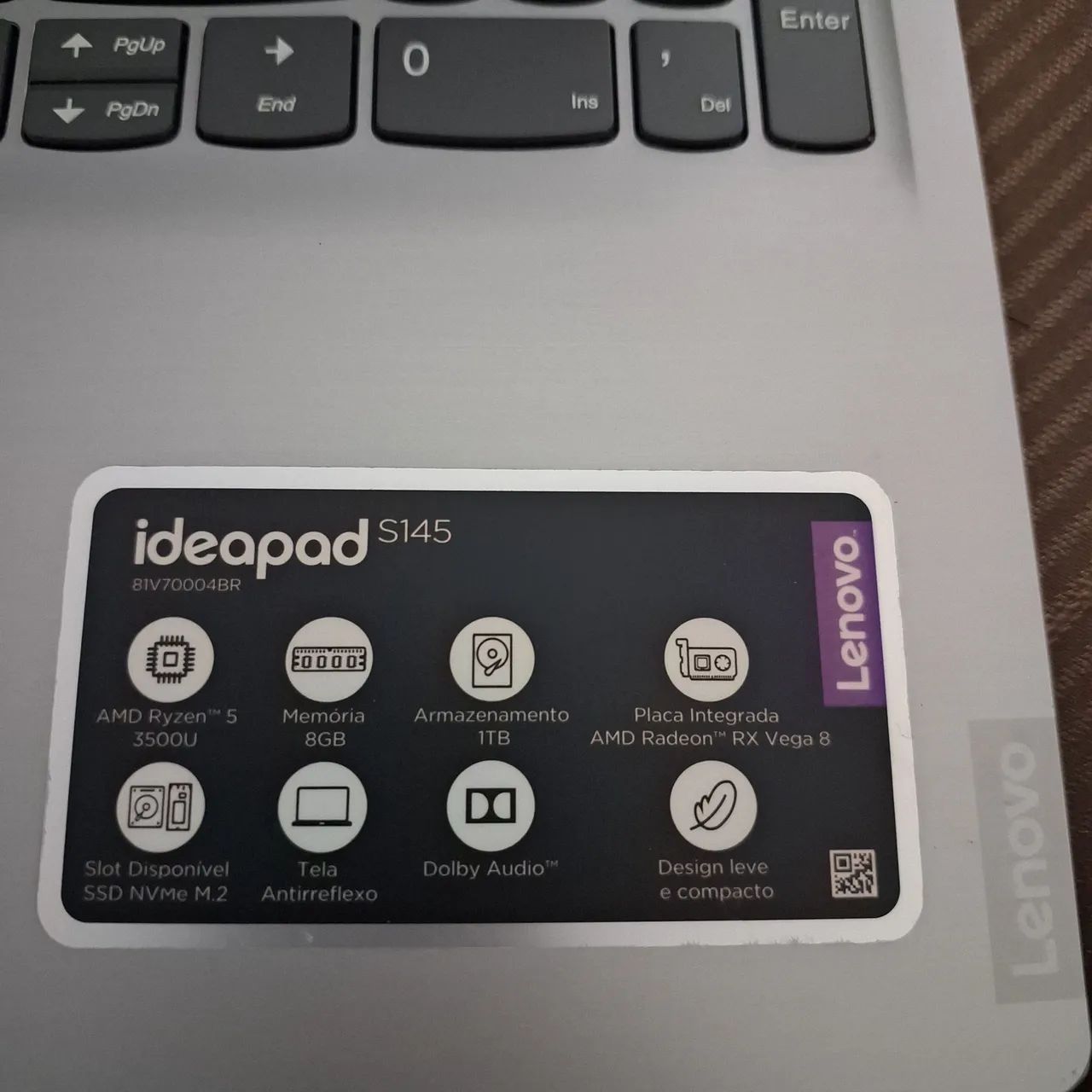 Notebook Lenovo IdeaPad S145 Ryzen 5  - Foto 3