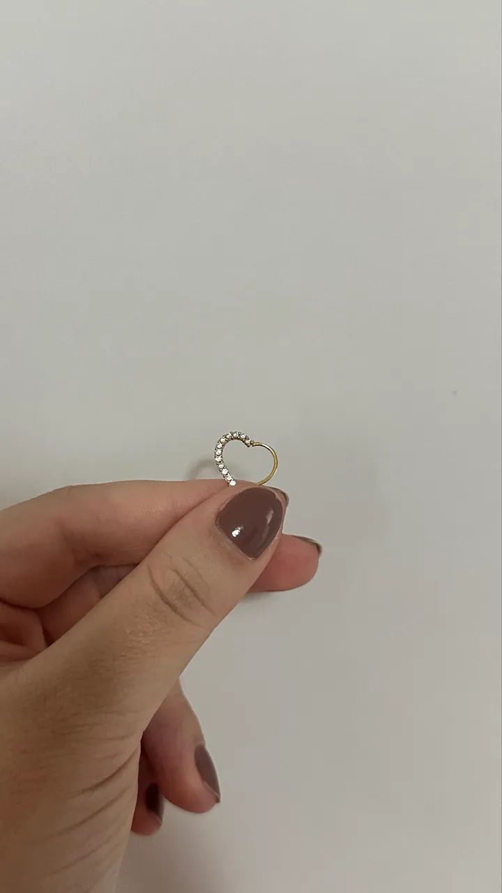 OURO 18K | Piercing Coração Cravejado  - Foto 3