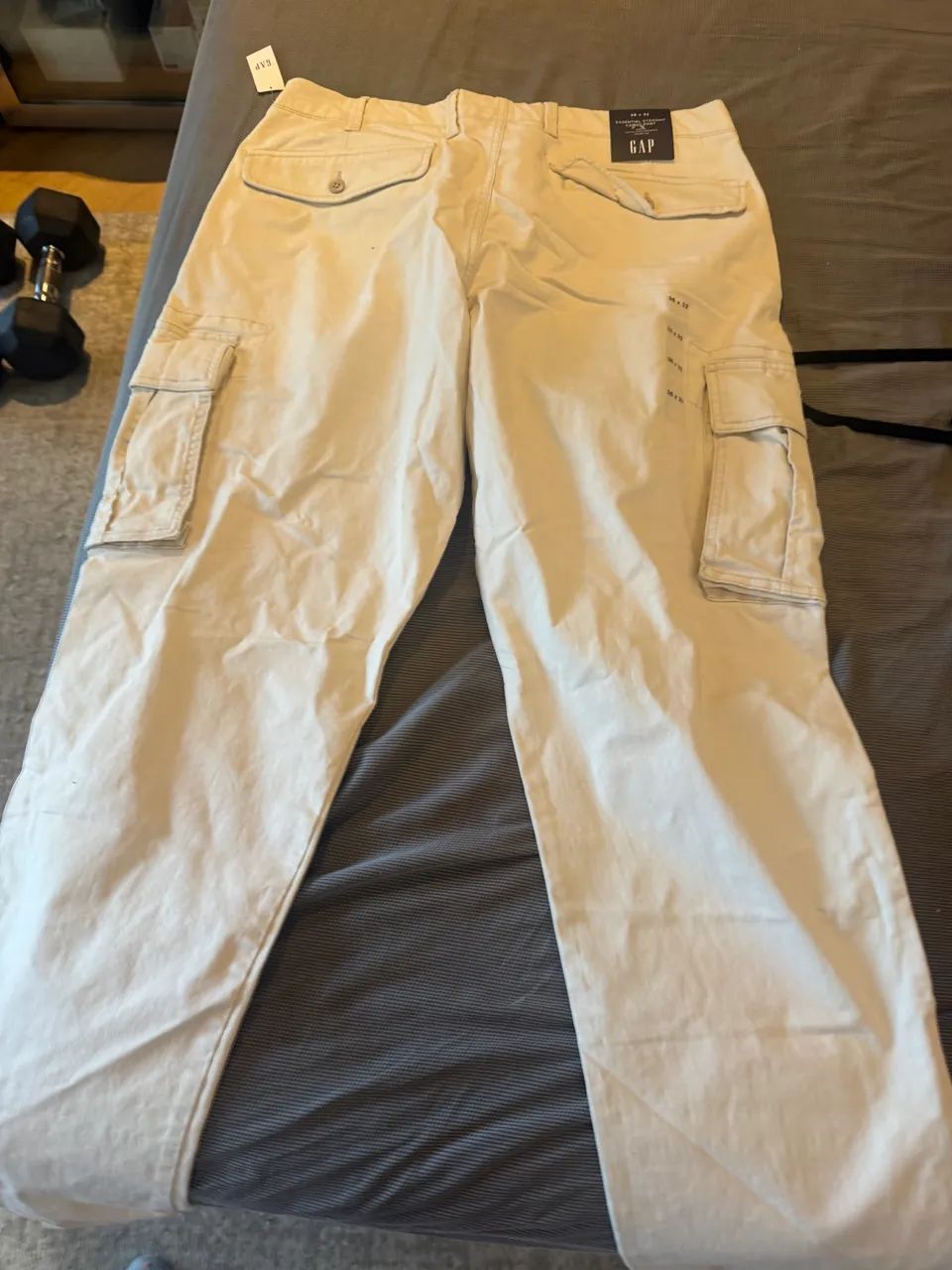 Calça Cargo GAP GapFlex Masculina Bege - Nova com Etieta - Tam. 36x32 - Foto 5