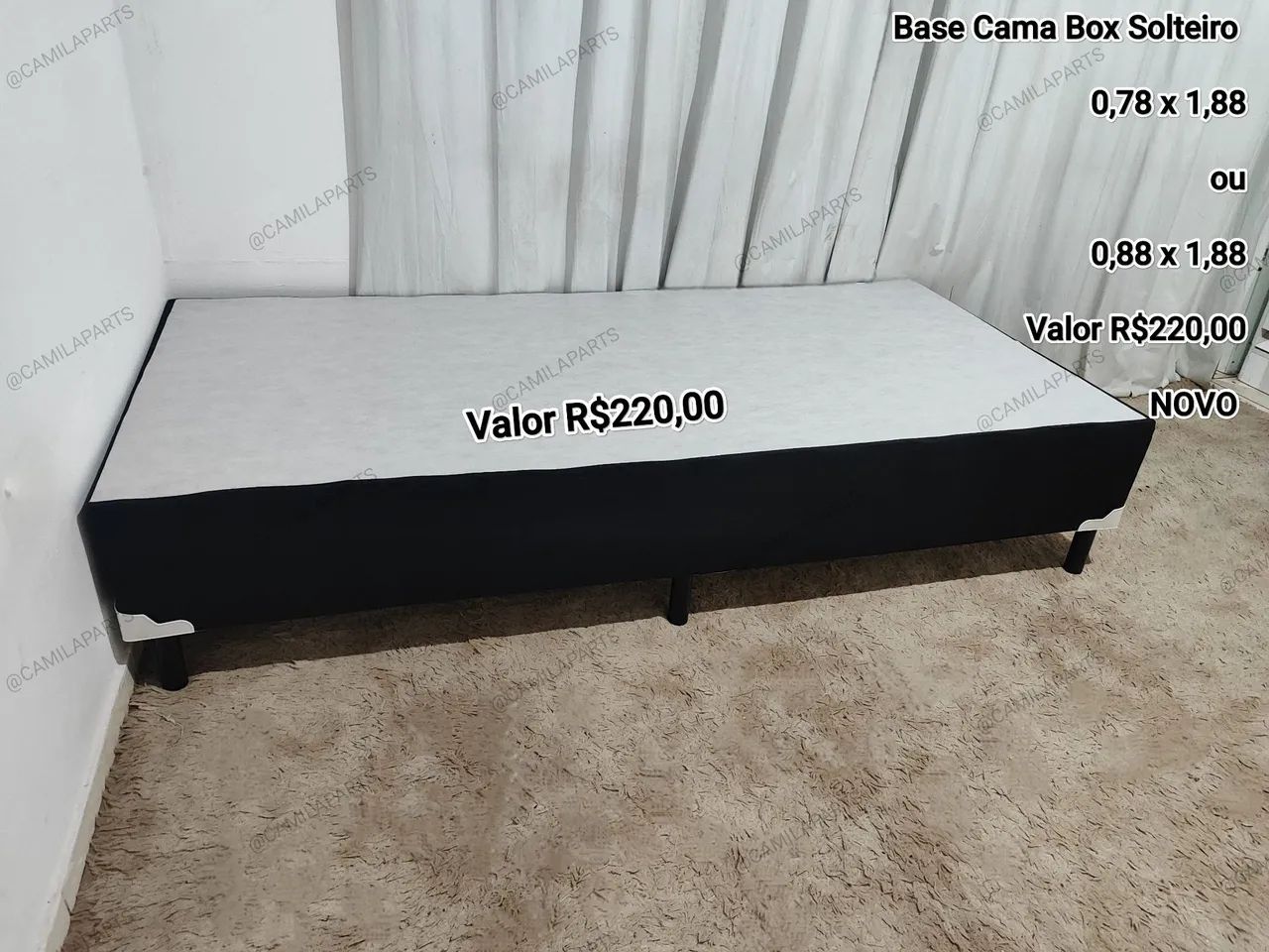 Base Cama Box Solteiro NOVO ENTREGO  - Foto 5