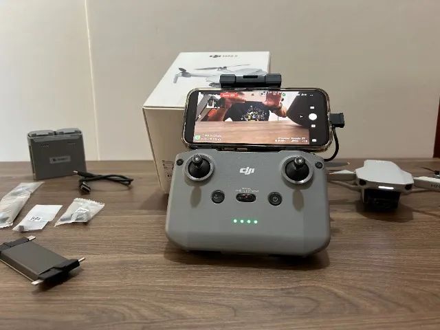 Drone Dji Mini 2 Combo (3 Baterias) Carregador + Cartão Sd Light Gray - Foto 6