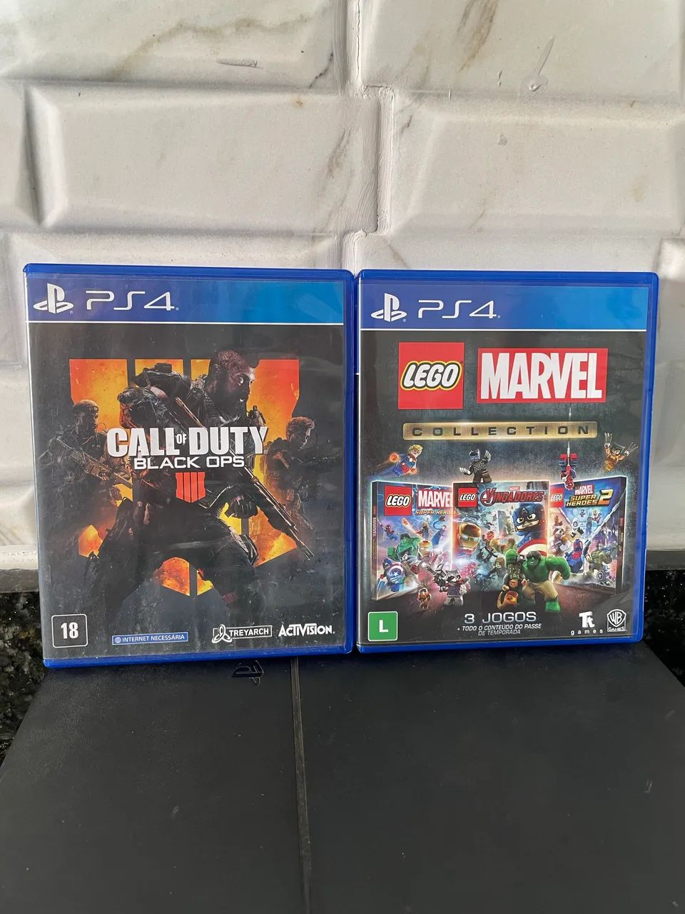 PS4 1TB 2 controle + 2 jogos 