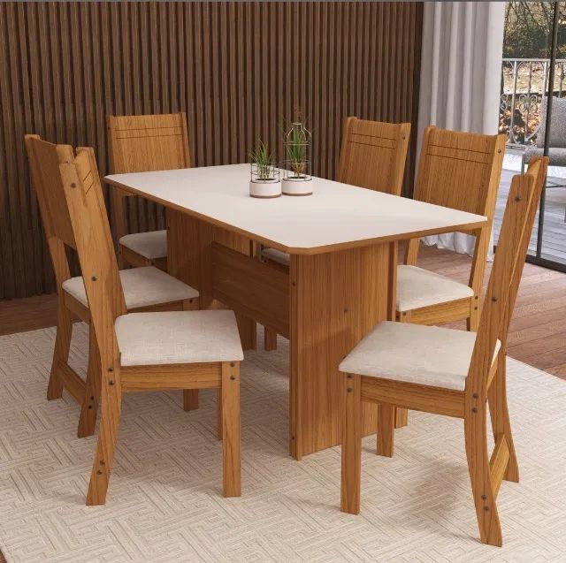 Conjunto de Jantar Monaco 6 Lugares