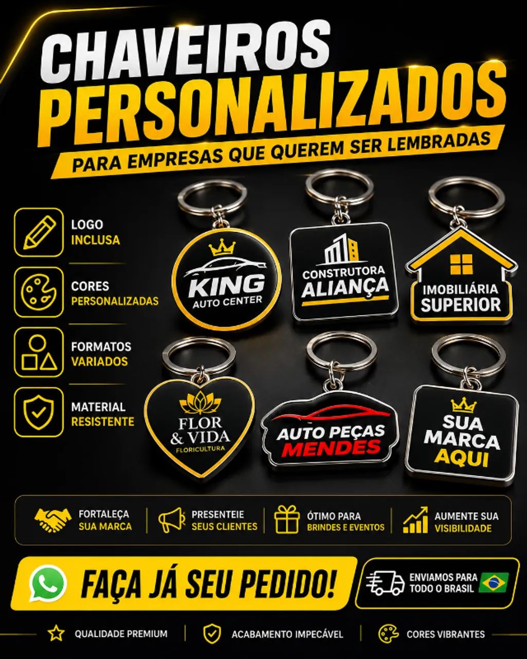 Chaveiros Personalizados para Empresas | Sua Marca Sempre com o Cliente - Foto 4