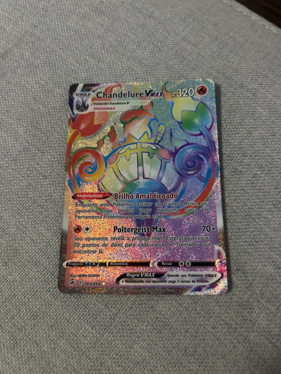 Carta Pokémon Chandelure Vmax
